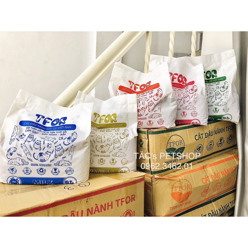 CÁT VỆ SINH CHO MÈO CÁT ĐẬU NÀNH TFOR 6L