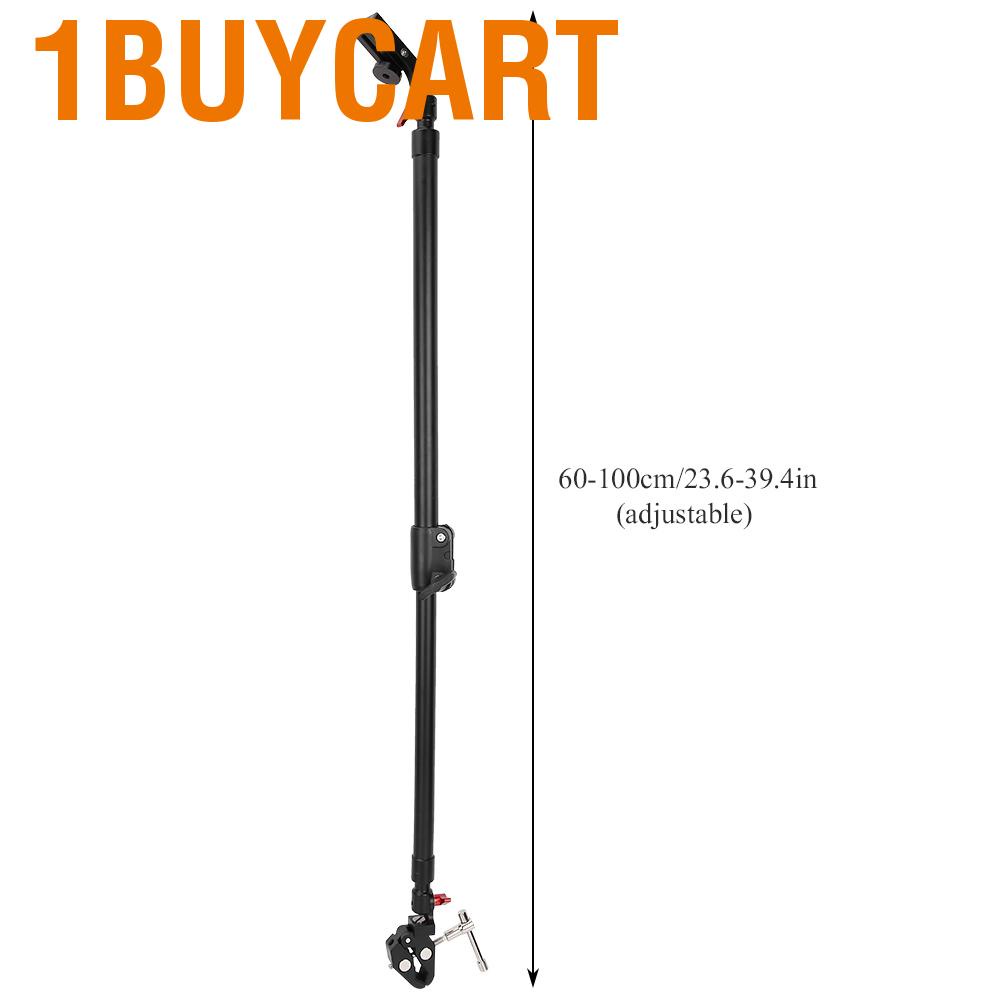 1buycart Support Tripod Rods  Durable Sturdy Stable Aluminium Alloy Black Camera Slider for Mobile Phone Outdoor Home