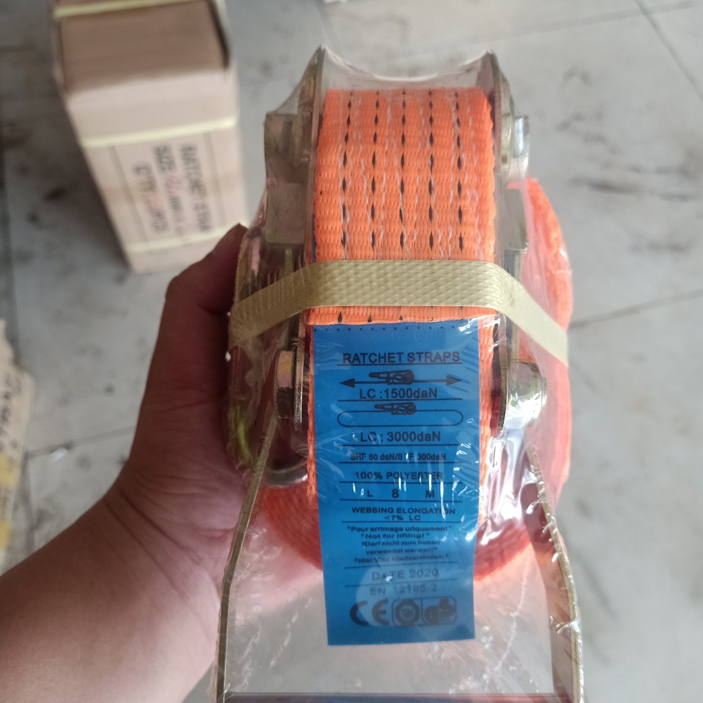 Dây chằng hàng tăng đơ bản 50mm dài 3M, 5M, 6M, 8M, 10M, 12 mét tải trọng 3 tấn cáp thép giá sỉ