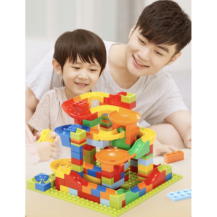 Bộ đồ chơi lắp ghép lắp ráp thả bi 165 chi tiết cho bé phát triển trí tuệ Master Kids