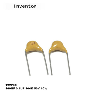 Set 100 tụ gốm 50V 100NF 0.1UF 104K 50V 10% 5.08MM chuyên dụng