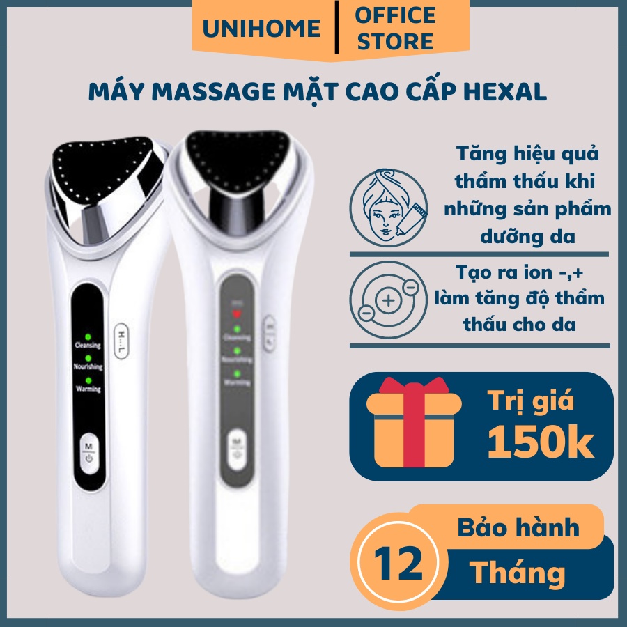 Máy massage mặt Hailicare HEXAL, máy đẩy tinh chất cầm tay ion giúp đẩy dưỡng chất, chăm sóc sắc đẹp chị em hiệu quả