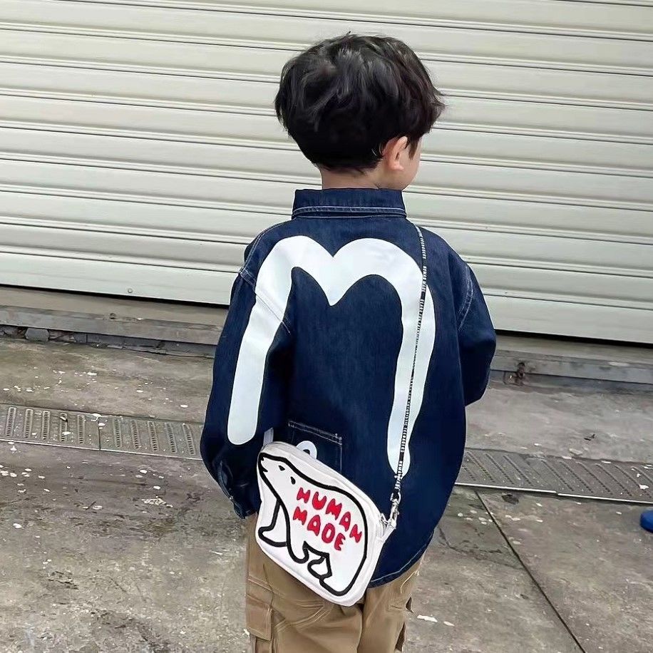 Áo Sơ Mi Denim Tay Dài Phong Cách Nhật Bản Kiểu Mới Thời Trang Xuân Thu Dành Cho Bé Trai