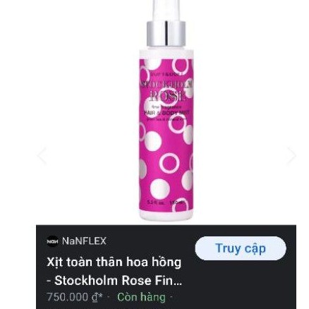 xịt thơm toàn thân và tóc STOCKHOLM ROSE Hair & Body mist