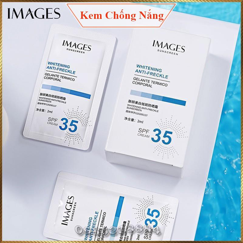 Kem chống nắng Images Sunsreen Cream SPF 35 dưỡng trắng da không nhờn không thấm nước ISC3