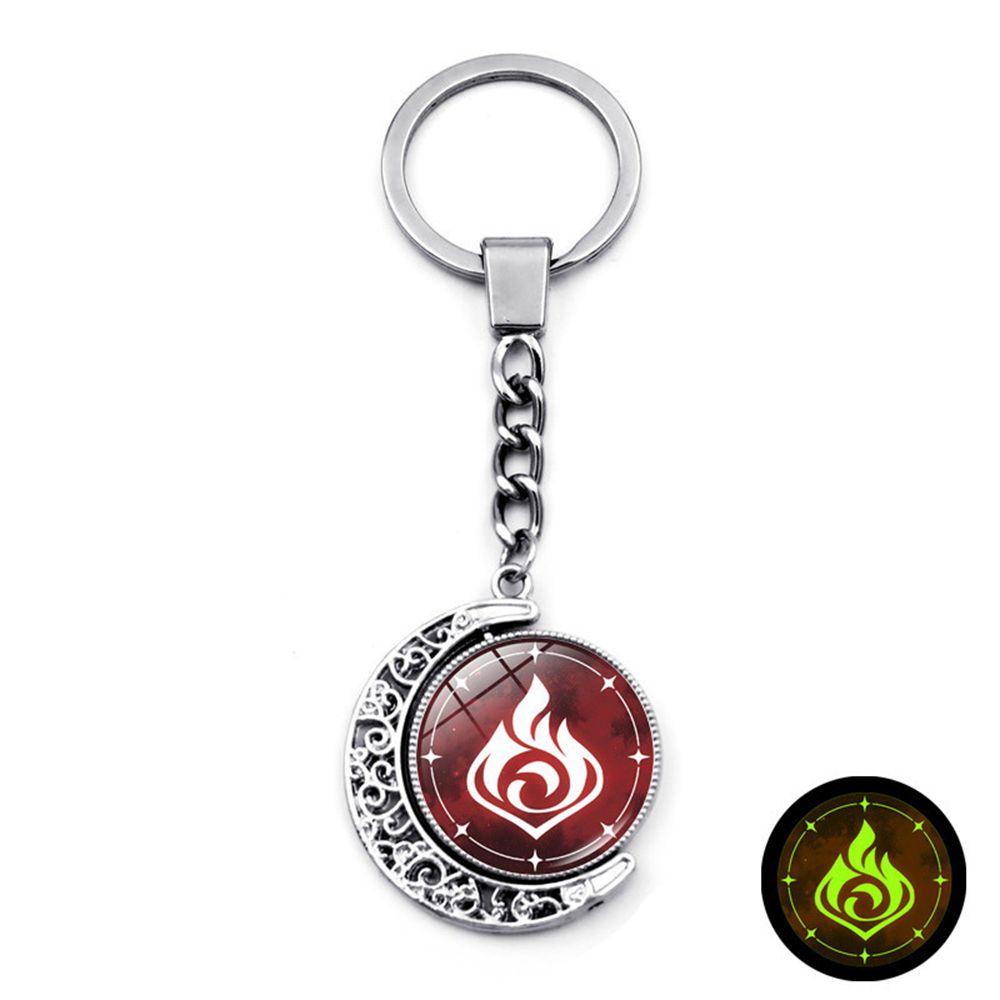 Maxg Móc Khóa Họa Tiết Anime Eye of God Element Vision Dạ Quang