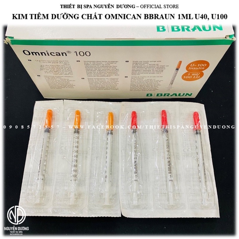 Kim tiêm tiểu đường 1cc Omnican B.Braun 100IU ( tách le 10-20-50 cây ) hàng Đức