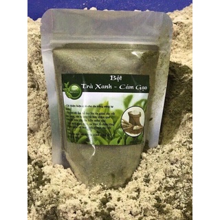 100g cám gạo trà xanh tẩy da chết