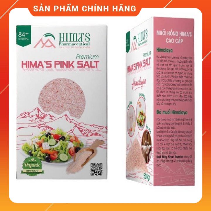NHẬP KHẨU PAKISTAN Muối hồng Himalaya Himas⚡𝑪𝑨𝑶 𝑪𝑨̂́𝑷⚡Được bộ Y tế cấp phép là dược phẩm