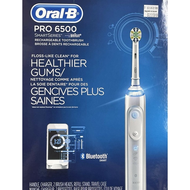 Oral-B 6000 / 6500 - Bàn chải điện OralB Rechargeable Toothbrush Black 6000 hoặc 6500