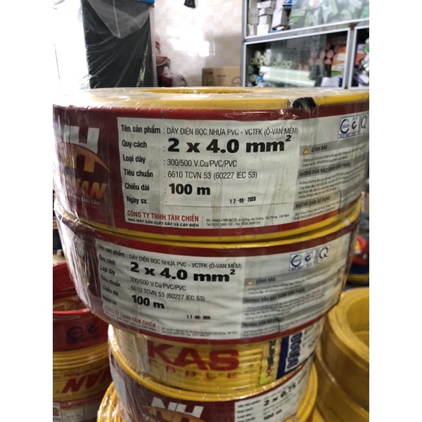 Dây Điện Đôi 2 x 4.0 Nishan (bán lẻ theo m) Lõi Đồng, Vỏ Bọc PVC