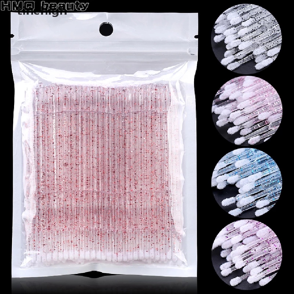 (Hàng Mới Về) Bộ 100 Cọ Làm Sạch Lông Mi