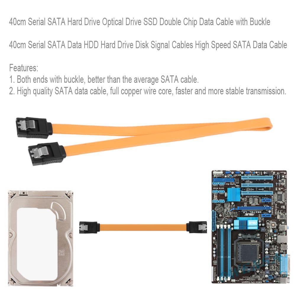 Dây Cáp Dữ Liệu Ổ Cứng Sata Hdd 40cm Kèm Khóa