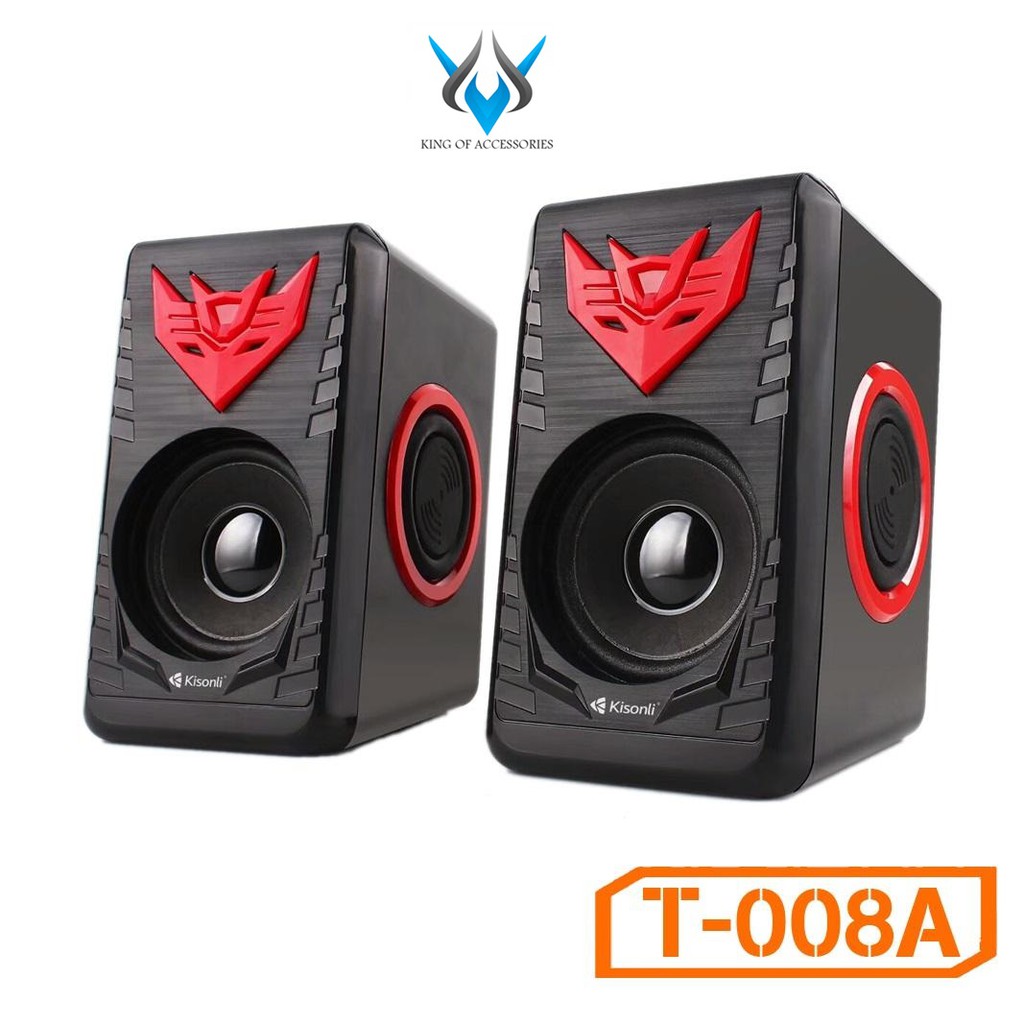 Loa vi tính 2.0 Kisonli T-008A (Màu ngẫu nhiên)