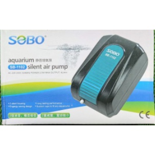 Bơm sủi oxy bể cá cảnh siêu êm Sobo 1 vòi SB-1102 | 2 vòi SB-1106