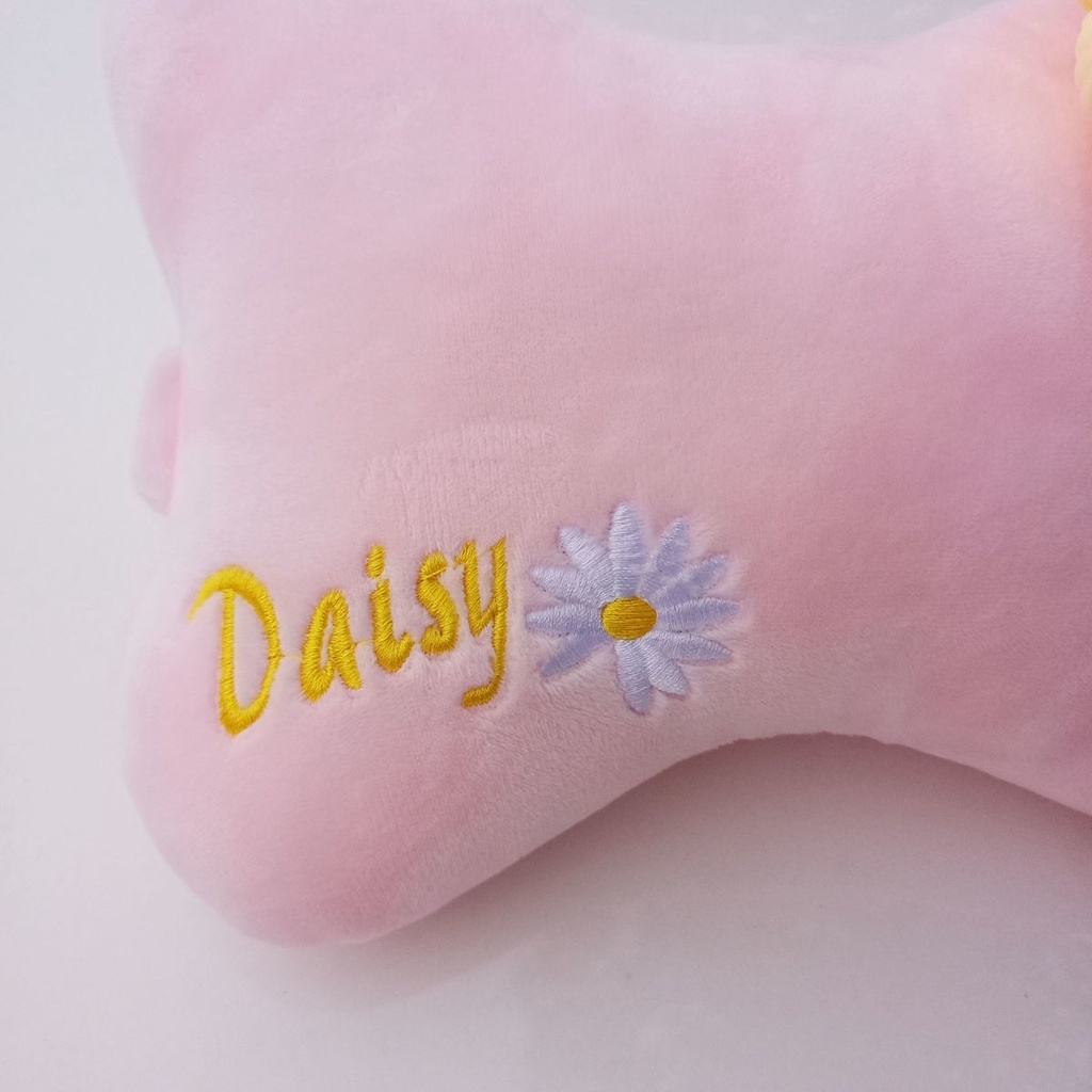 Đệm Gối Tựa Đầu/ Kê Lưng Xe Hơi Thiết Kế Hoa Dễ Thương