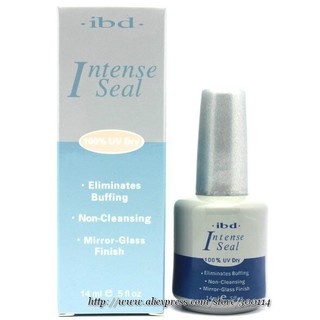 Top coat đắp gel Iintens seal IBD dung tích 14ml dùng cho đắp gel đắp móng nail