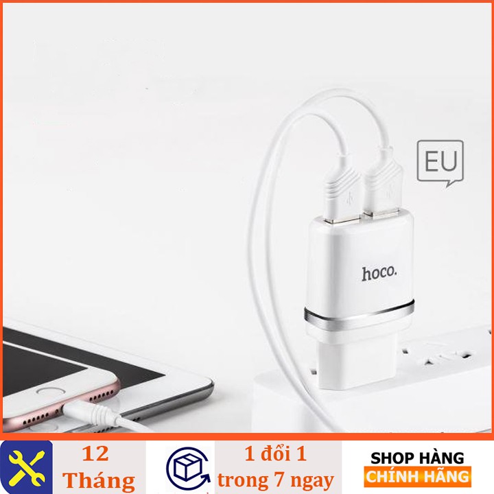 Bộ Củ Sạc Nhanh Hoco C12 - 2.4A - 2 Cổng Usb Lingtning - Thế Giới Phụ Kiện Số - TT Shop