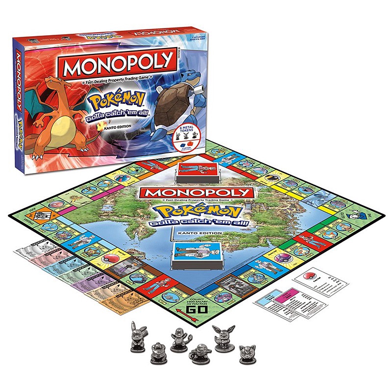 Trò Chơi MONOPOLY Phiên Bản Pokemmon Kanto
