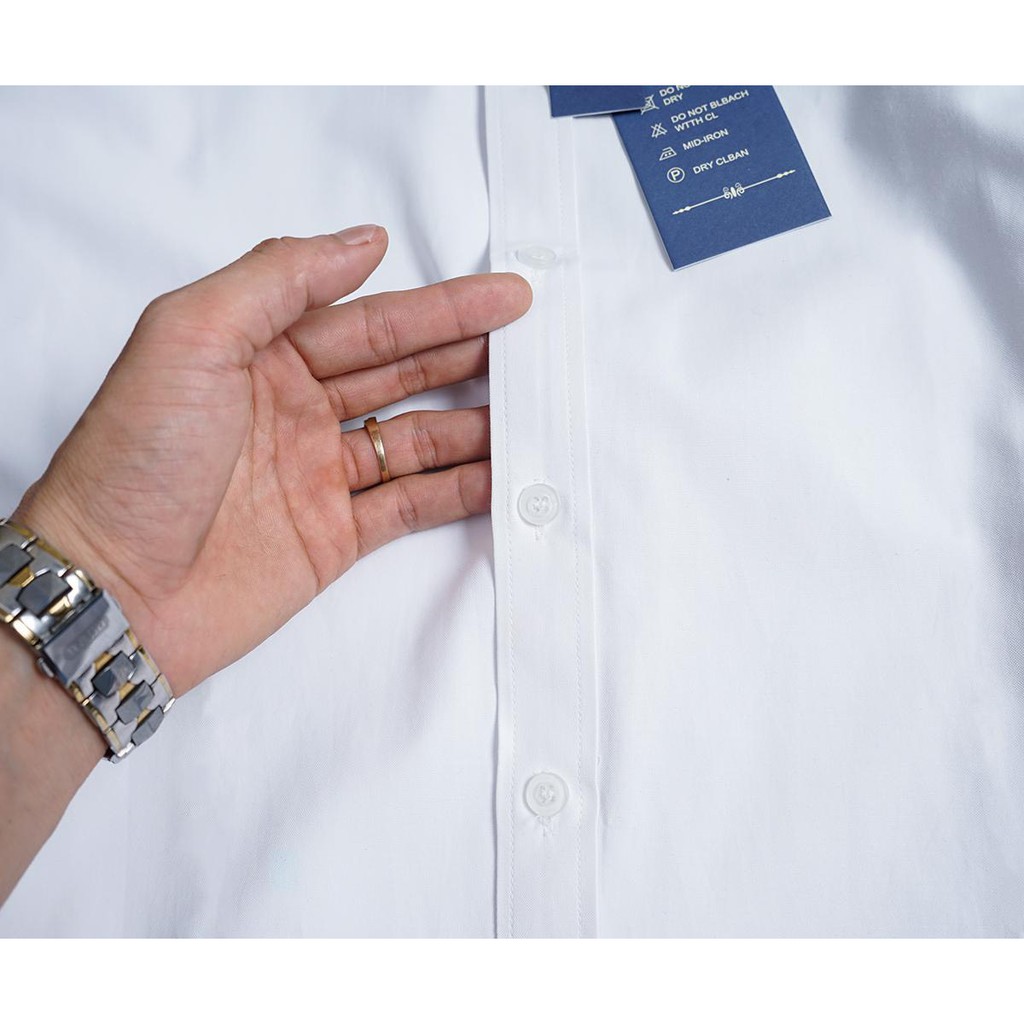 Áo Sơ Mi Trắng Nam Cao Cấp Hàng Vnxk không bai không nhăn không xù