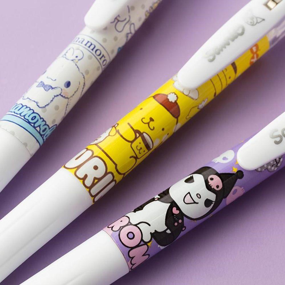 Set 6 Bút Bi Mực Đen Nhanh Khô Dung Tích Lớn Dễ Thương