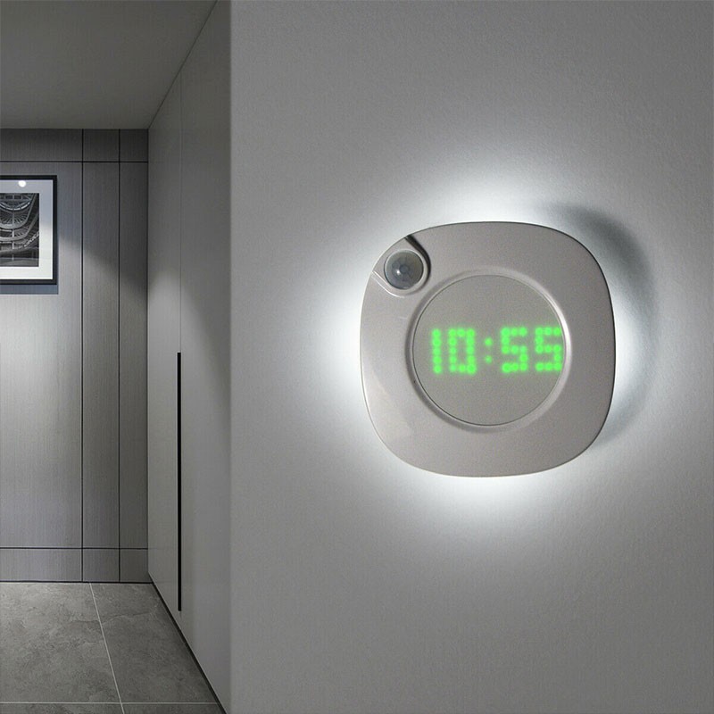 Đồng Hồ LED Kỹ Thuật Số Cảm Biến Chuyển Động PIR