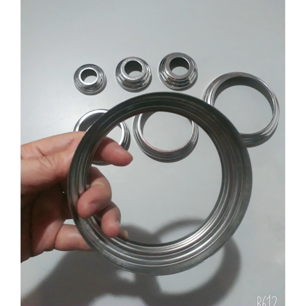 10 CÁI CHÂN ĐẾ INOX 304 KT D16-D19-D22-D25-D32-D38-D42-D51-D60-D63-D76-D90-D102-D114