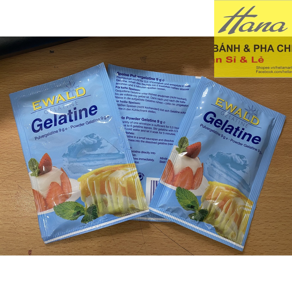 Bột Gelatine Hữu Cơ Ewald 9g 1 gói
