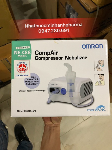 Máy xông mũi họng Omron NE C28 ( hàng chính hãng 100% )