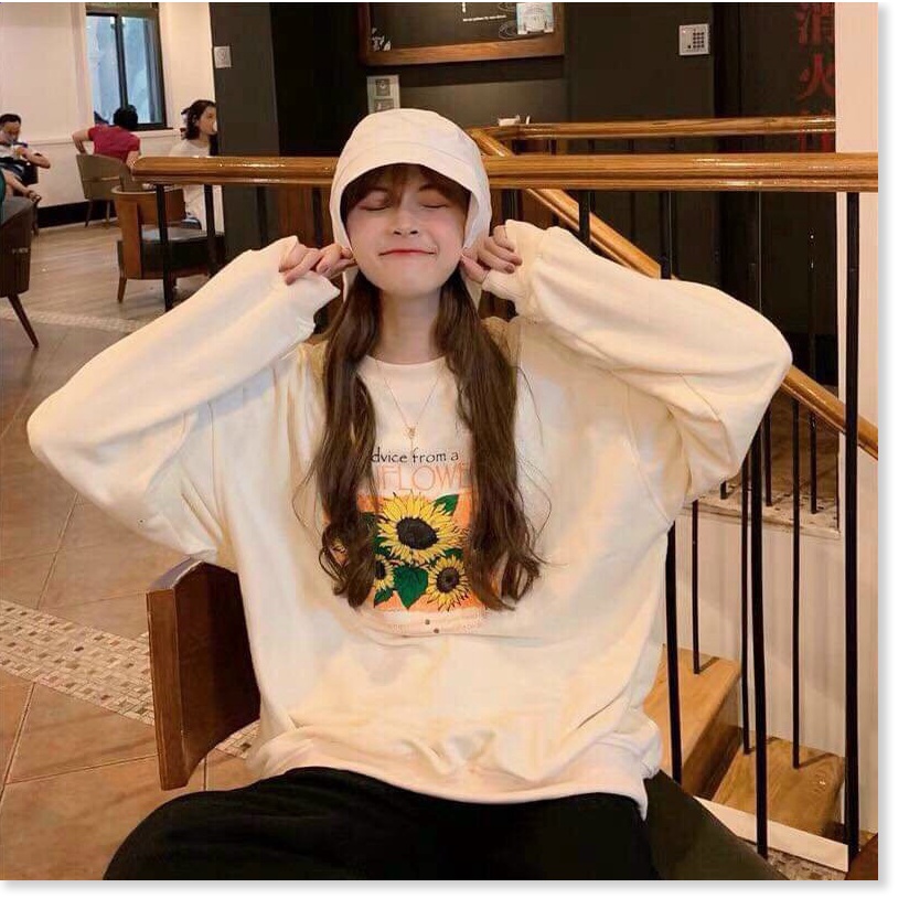 Áo sweater nỉ ngoại hoa hướng dương cực xinh cho các bạn trẻ KME FASHION