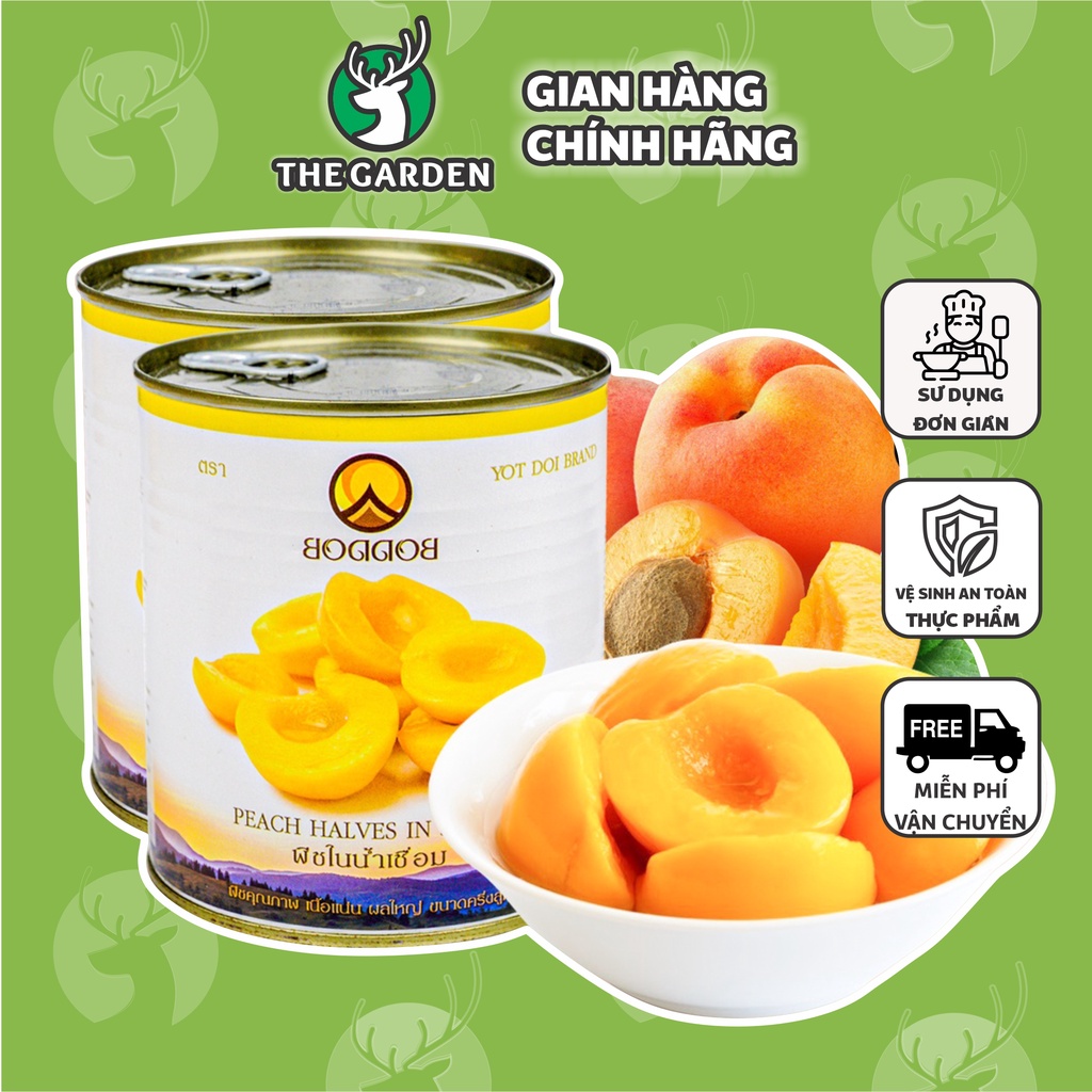 Đào ngâm Thái Lan BODDOB (820GR) THE GARDEN
