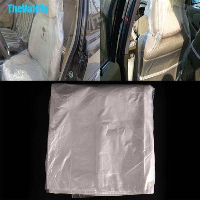 Bộ 10 Miếng Nhựa Lót Ghế Ngồi Xe Hơi Dùng Một Lần Tiện Dụng Sự Bảo Vệ