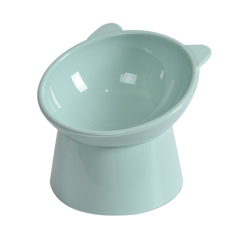 Bát Ăn Dặm Cho Thú Cưng Cỡ Nhỏ 45° Đĩa Nhựa Đựng Thức Ăn Có Nắp Đậy Tiện Dụng