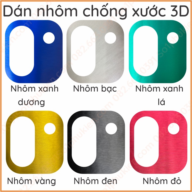 Miếng dán camera Samsung A03 loại nano, ppf , dán decal nhôm chống xước bảo vệ cam