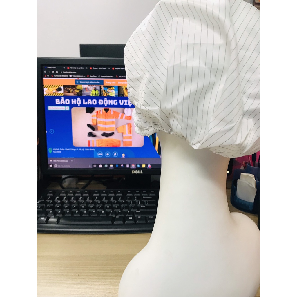 Nón kết phòng sạch chống tĩnh điện nhiều màu