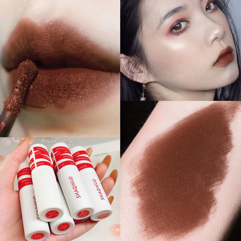 [Hot Sale] Women's Team-Color Lip Mud, Lipstick, Matte Finish, No Fading Lipstick,Silky Texture, Student, Female, Cheap Lip Lacquer
