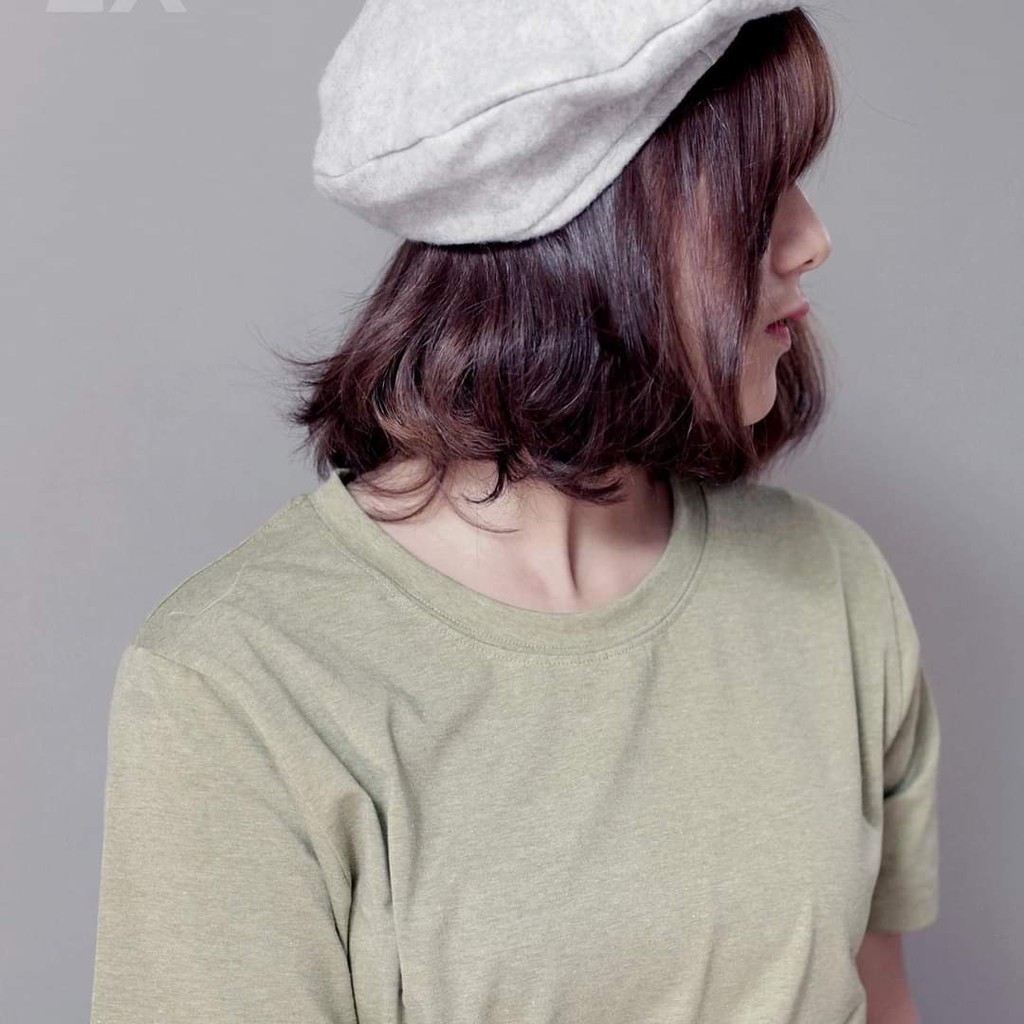 Áo Thun Trơn Nam Nữ Unisex VNXK Chính Hãng AGE2X Màu Trà Nhạt SoftMatcha.