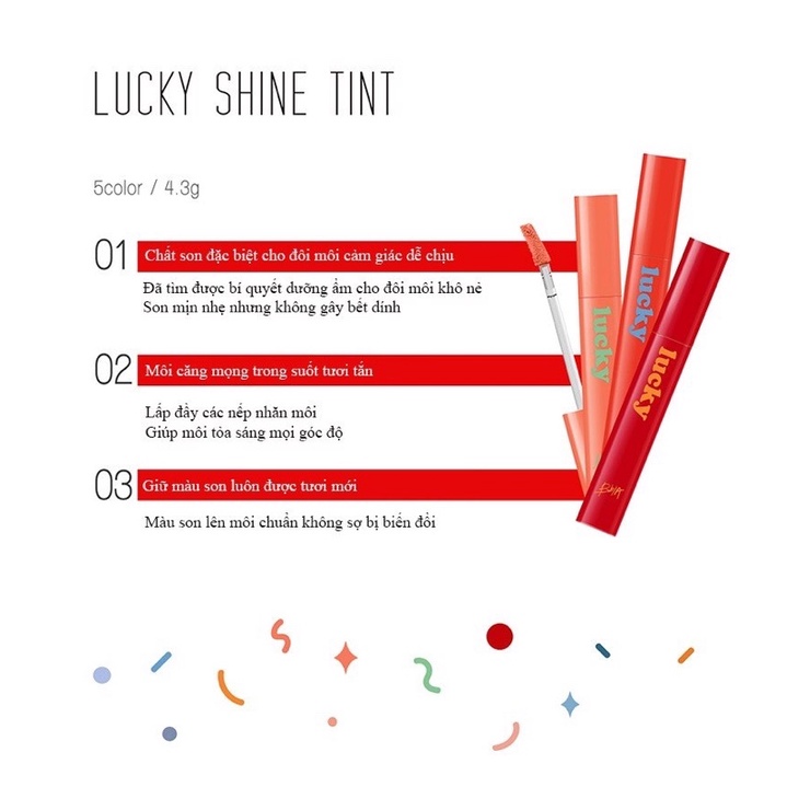 Son tint Lucky Shine Tint Version 1 삐아 | BigBuy360 - bigbuy360.vn