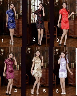Váy sườn xám ngắn size s-6xl
