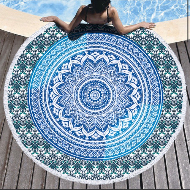 Thảm Tròn Picnic, Thảm Tròn Chụp Hình hoạ tiết mandala