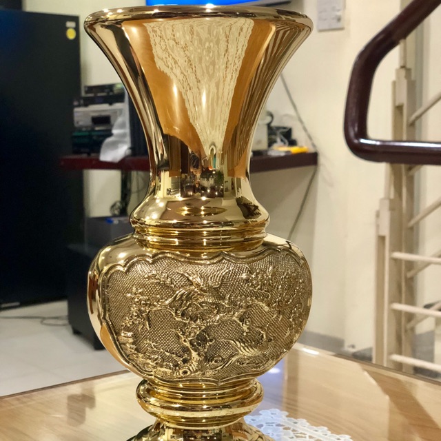 BÌNH BÔNG ĐỒNG CAO 25cm