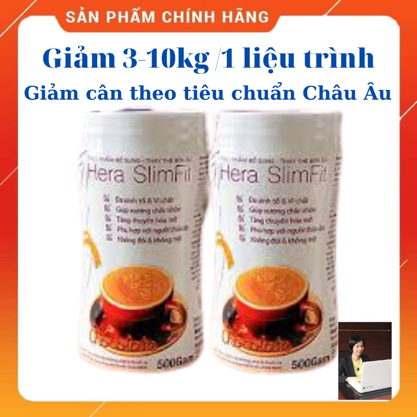 COMBO 2 Sữa Giảm Cân Hera Slimfit 500gr [CHÍNH HÃNG] - FreeShip - Giảm cân nhanh, giảm cân tại nhà, 