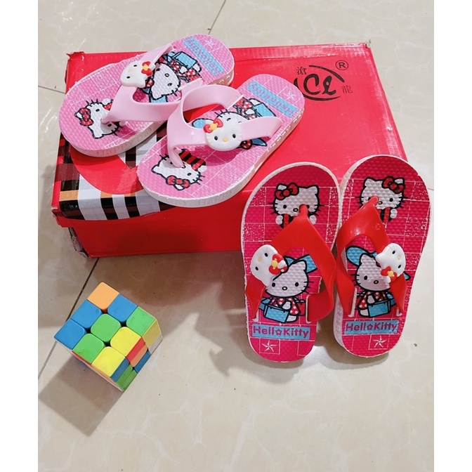 dép xỏ ngón nữ- tông bé gái hello kitti siêu dễ thương( cỡ tiểu)