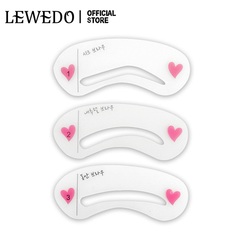 Set 2 khuôn kẻ lông mày LEWEDO tiện lợi