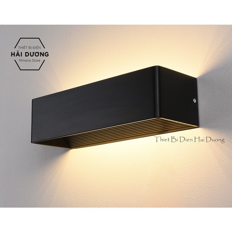 Đèn hắt tường decor 2 đầu hình khối chữ nhật TN175 LED 10cm/20cm/30cm/40cm - Energy Green Lighting - Bảo hành 1 năm