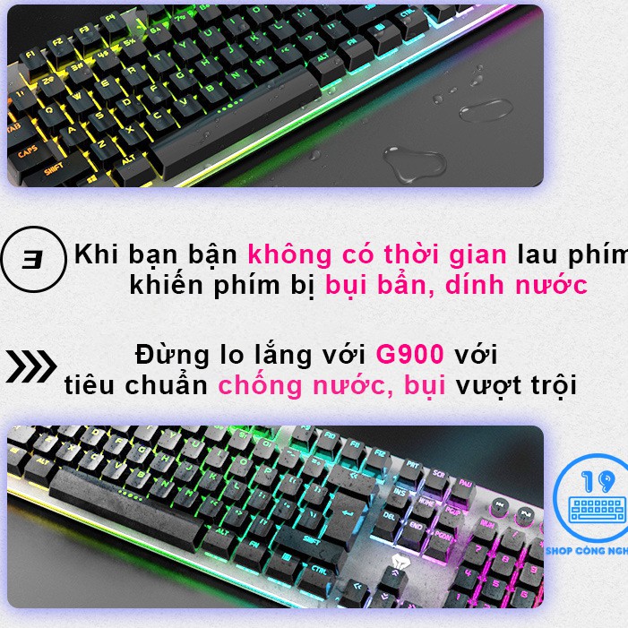 [CHÍNH HÃNG] Bàn Phím Cơ Langtu G900 - Bàn Phím Cơ Led RGB Blue switch Bảo Hành 12 Tháng