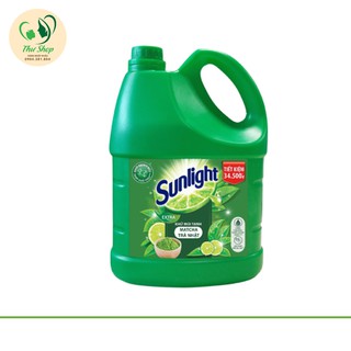 Nước rửa chén Sunlight Matcha Trà Nhật_chai 3.6kg mới