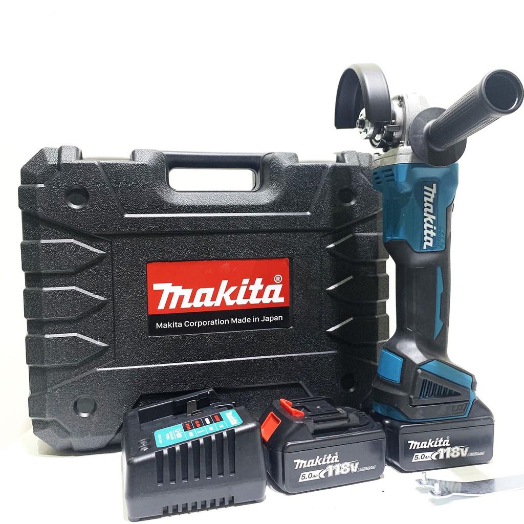 Máy mài pin Makita 118V cầm·tay, máy cắt gạch, mài góc nhọn, máy mài sắt, ,máy mài kim loại- Pin 10 CELL, Lõi đồng 100%.