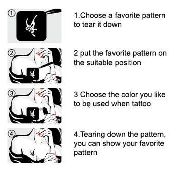 Hình Xăm Dán Cánh Tay/Hình Xăm Tạm Thời Chống Thấm Nước Lâu Trôi Cho Nam Và Nữ