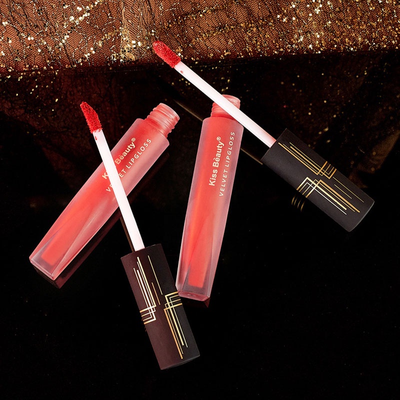 Son môi Kiss beauty kết cấu nhung mượt mịn môi, tông màu siêu đẹp, chống thấm nước, lâu trôi